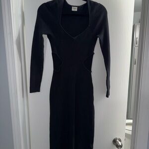 Abercrombie & Fitch Black Long Sleeve Dress